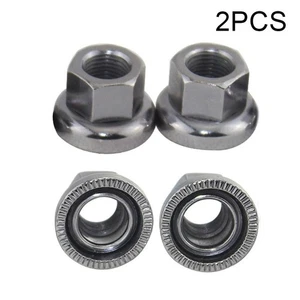 M10 Dado Vite Pista Rondella Asse Bicicletta Chiusura for Bullone Alta Qualità - Picture 1 of 5