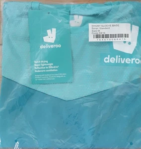 Deliveroo Kurzarm T-Shirt Gr. M, schnelltrocknend, leicht reflektierend - Bild 1 von 3