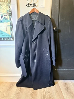 Chaqueta Blazer Trench Impermeable Angelo Litirico Para Hombre Talla 44 46 XL Negra De Colección Foto 1 de 4