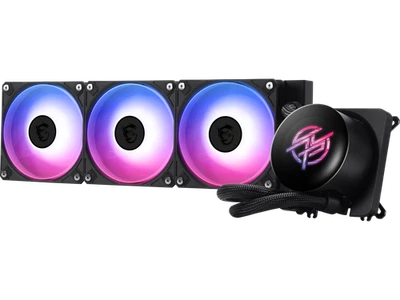 MPG CORELIQUID P13 360, LCD,3 x ARGB Gen2 Fan, ARGB Gen2 Block, Color Box - Image 1 of 4