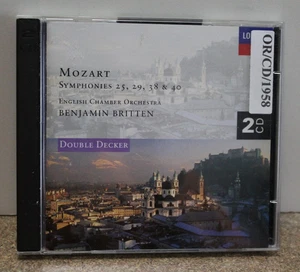 Symphonies 25 29 38 40 by Mozart / Britten / Eco (2 CD set, 1995) - Picture 1 of 5