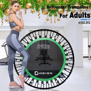 450lb Trampoline Adult Indoor Rebounder Exercise Workout Fitness Safely Cushione - Picture 1 of 5