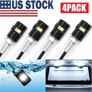 4× License Plate Light Tag Screw Bolt Lamp 12V White LED Bulb for Car Motorcycle - Picture 1 of 14
