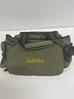 Cabela&#39;s army green Fishing tacklebox bag 4 outside zipper Pockets No Straps #N4