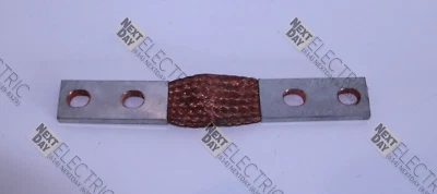 Burndy, BB4032L10G1, Flexible Braid Cable Straps Ground Copper 10" long Hubbell - Image 1 of 2