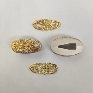 Nice Fuchi Kashira Menuki On Handle For Japanese Sword Samurai Katana Wakizashi  - Picture 1 of 4