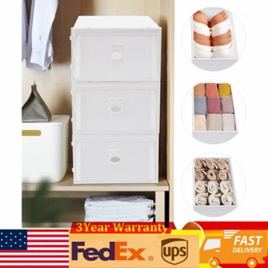 Plastic Storage Bin Cabinet Organizer Container Unit Boxes Stackable 3 Drawer - Picture 1 of 23