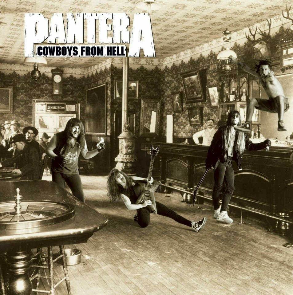 PANTERA Cowboys From Hell BANNER HUGE 4X4 Ft Fabric Poster Tapestry Flag art  - Image 1 of 2
