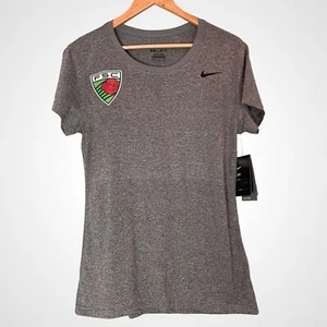 Nike T-Shirt Damen grau neu mit Etikett Kurzarm Medium Foothills Fußball Club Portland - Bild 1 von 10
