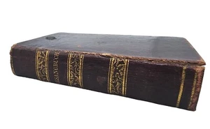 Antique 1840 German Hymnal Leather Book William Raine Second Edition Book Hymns - Picture 1 of 12