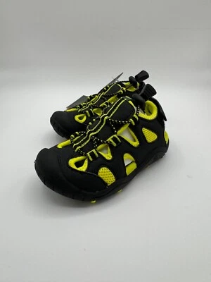 Kamik Boys Oyster 2 Closed Toe Waterproof Sandals - US7 Black & Yellow - Imagem 1 de 4
