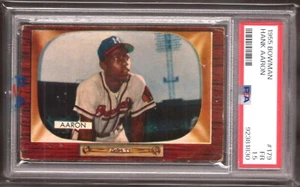 1955 BOWMAN # 179 - HANK AARON - MILWAUKEE BRAVES - PSA 1.5 - Picture 1 of 2