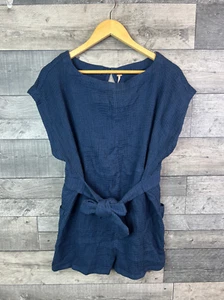 Traje de Juego Free People Mujer Mameluco XS Azul Marino Pull Me In Boho Informal Bolsillos - Imagen 1 de 11