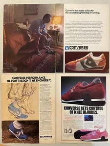 Converse Shoe Ads lot of 3 1978, 1979, 1981 - Picture 1 of 5