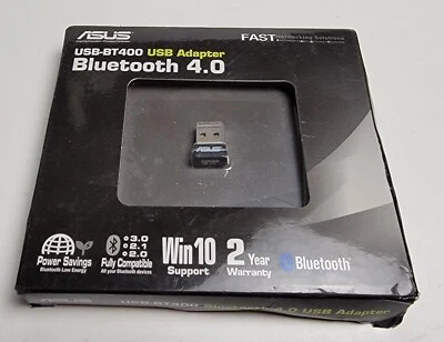 NEW ASUS USB-BT400 Bluetooth 4.0 USB Adapter Win10 Support sealed - Image 1 of 2
