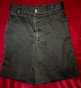 boys size 8 slim BLACK SCHOOL UNIFORM SHORTS SUNSHINE adjustable waist tabs - Picture 1 of 2