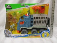 imaginext jurassic world dinosaur hauler gift set