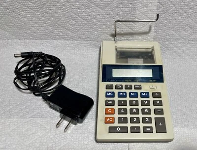 Vintage Casio Printing Calculator HR-8 No Paper Works on Electric and Battery - Image 1 of 4