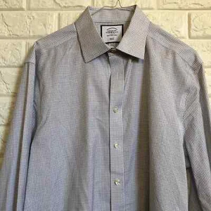 Charles Tyrwhitt plaid dress shirt slim fit non-iron 16.5 - Picture 1 of 5