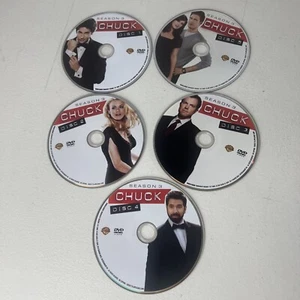 Chuck: The Complete Third Season (DVD 5 -Disc Set) Free Shipping DISCS Only - Picture 1 of 2