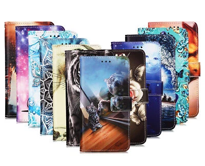 Case for iPhone 11 Pro Max 12 X Pattern PU Leahter Flip Wallet Stand Phone Cover - Image 1 of 4