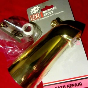 LDR BADEWANNENUMSTELLER AUSLAUF--MESSING POLIERT--MODELL 502 4225 PB--MESSING POLIERT - Bild 1 von 11