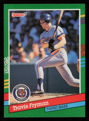 1991 Donruss Travis Fryman #768b Detroit Tigers Baseball Card - Image 1 of 2
