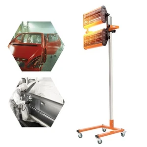 Infrared Paint Curing Lamp Heater Dryer Baking With Stand Curing Light 2 X 1000W - Picture 1 of 18