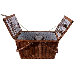 AVANTI 4 Person Half Willow Drop Handle Picnic Basket Swimmers! RRP $259.00! - Bild 1 von 3