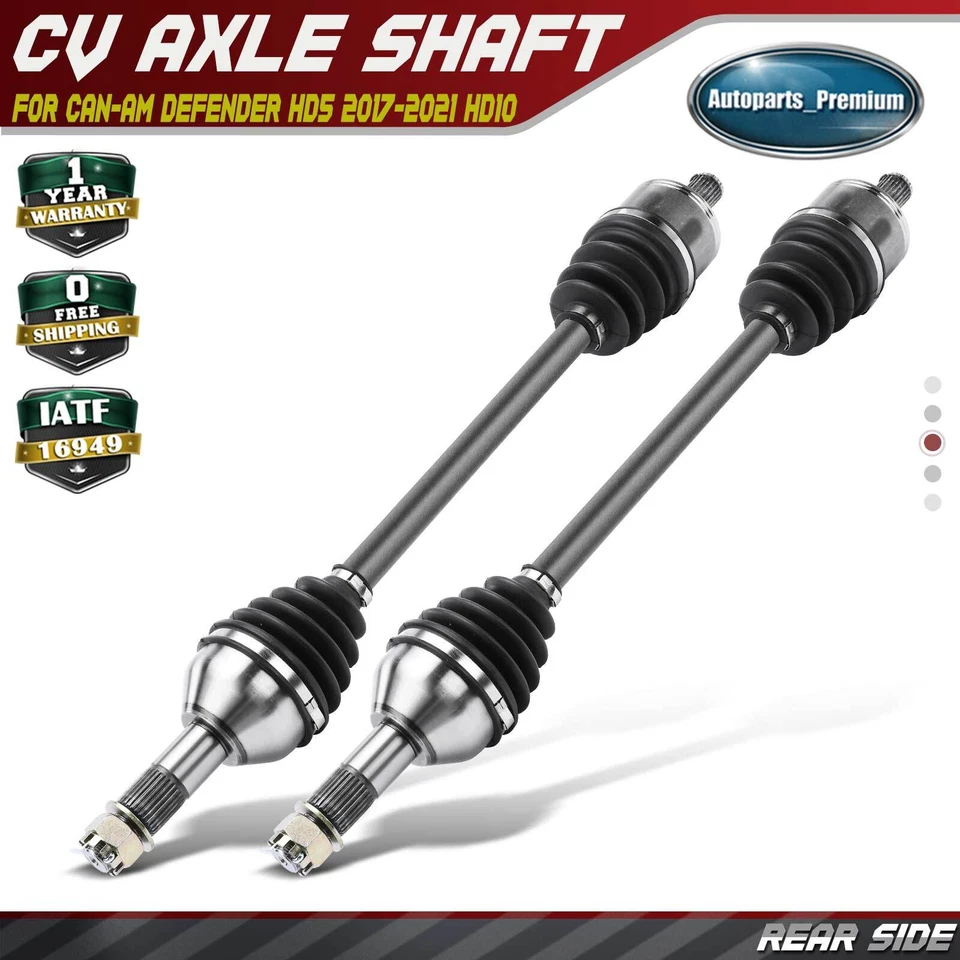 2x Conjunto de eje CV trasero izquierdo y derecho para Can-Am Defender HD5 17-21 HD8 HD10 Max HD8 Foto 1 de 4