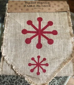 New With Tags Holiday Heritage Table Runner 13x72 Inches - Picture 1 of 2
