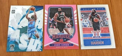 Qty 3 JAMES Harden 2021  Chronicles Hometown Heros, MARQUEE pink +  OPTIC splash - Image 1 of 2
