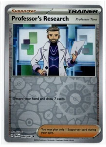 Pokemon Paldean Fates Reverse Holo 088/091 Professor's Research Professor Turo - Bild 1 von 1