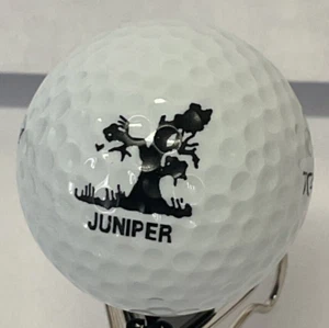 VINTAGE JUNIPER GOLF COURSE LOGO WHITE GOLF BALL - TC2 Tour 2 - WILSON DISTANCE - Picture 1 of 4
