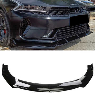 For Kia Forte UNIVERSAL Front Bumper Lip Spoiler Splitter Glossy Black - Image 1 of 4