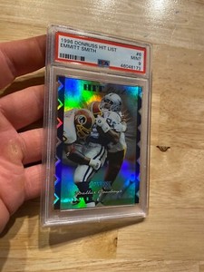 Emmitt Smith PSA 9 MINTY MINT 1996 Donruss HIT LIST Collector Card HIGH END GIFT