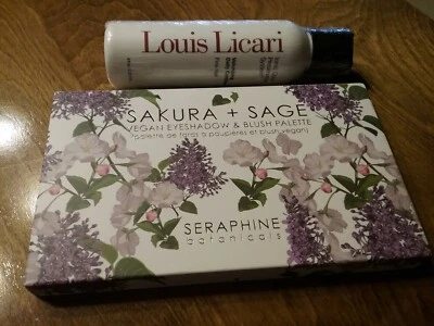 Seraphine Botanicles Sakura + Sage Vegan Eyeshadow & Blush Pallet &  Conditioner - Image 1 of 4