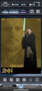 Topps Star Wars Digital Card Trader Dual Perceptions 2019 TPM Qui-Gon Jinn Award - Picture 1 of 1