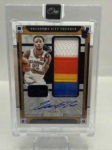 2023-24 Panini One and One CASON WALLACE RC Rookie Jumbo Auto RPA Blu 45/49 - Foto 1 di 2