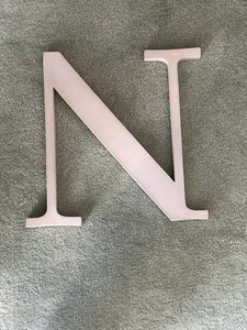 Pottery Barn Großbuchstabe Initiale "N" cremeweiß hängend - Bild 1 von 2