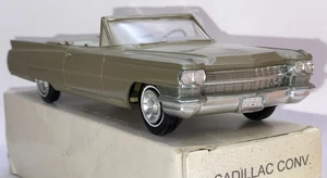 Jo-Han 1964 Cadillac Convertible Promo Friction 1/25 Firemist Saddle XLNT w/box - Picture 1 of 21