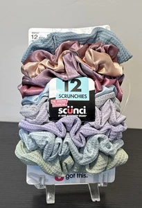 Scunci The Original Scrunchie Strick Scrunchies, verschiedene Farben, 12 Stück - Bild 1 von 7