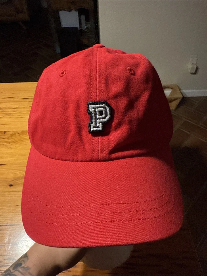 Victoria’s Secret红色粉红色棒球可调帽 — 第 1/4 张图片