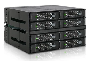 Icy Dock Backplane Module 2.5 Inch SAS/SATA Drive Enclosure 2.5 Inch MB508SP-B 8 - Picture 1 of 9