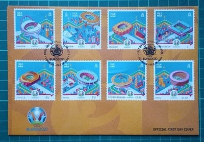 Isle of Man 2021 EURO2020 UEFA EURO 2020 FDC - Image 1 of 2