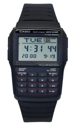 Orologio da uomo Casio Digital Data 5 Alarm Multi-Lingual DBC-32-1ADF DBC-32-1A - Immagine 1 di 4
