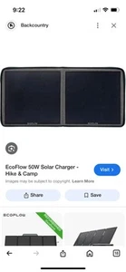 EcoFlow 50w Solar Charger Eftsc 50 New Factory Sealed - Picture 1 of 2