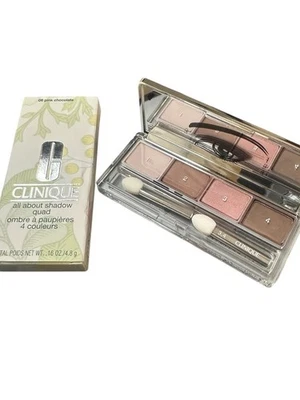 Clinique All About Shadow Quad 06 Pink Chocolate 0.16oz / 4.8g-New in Box - Image 1 of 4
