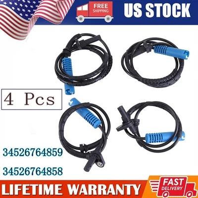 Paquete de 4 sensores de velocidad ABS delanteros traseros izquierda y derecha para BMW 328i 335i xDrive 330xi Foto 1 de 4