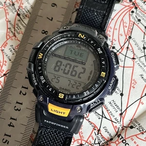 Casio Men's Pathfinder Digital Multi Functional Wristwatch Fully Functional - Picture 1 of 13